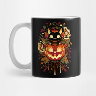 Autumn Tricks - Halloween Black Cat Mug